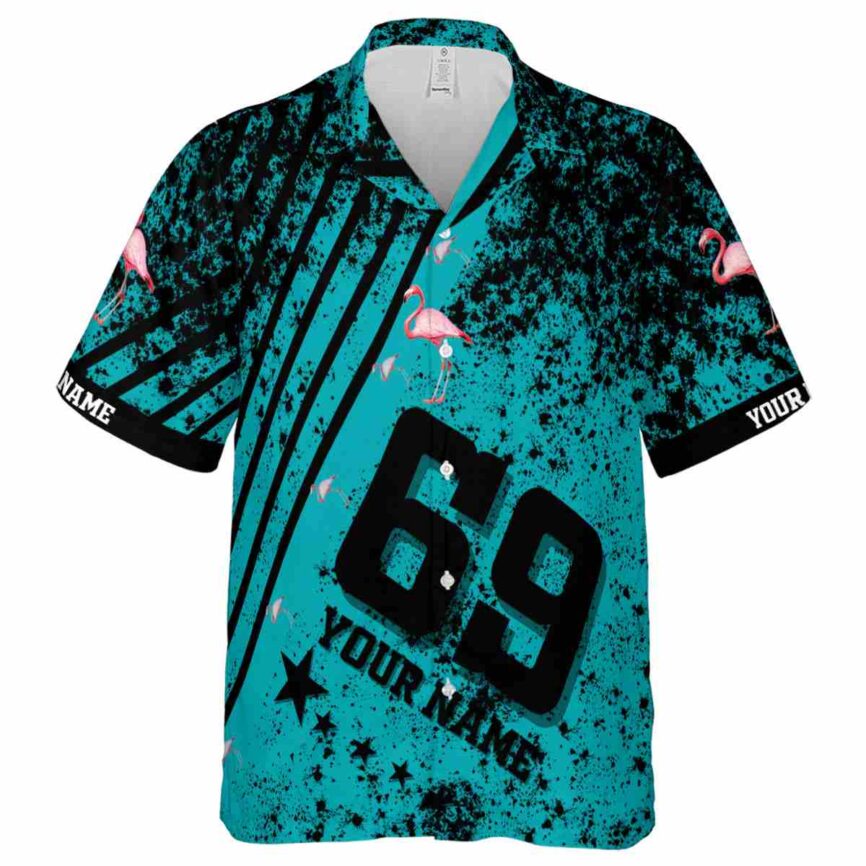 Personalized Flamingo Stripe Burst Hawaiian Shirt Fashion forward