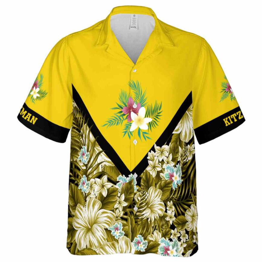 Personalized Floral Bold Floral Number Hawaiian Shirt Fashion forward