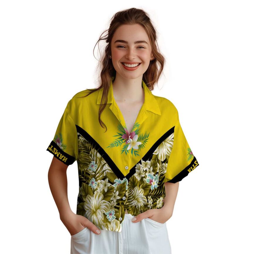 Personalized Floral Bold Floral Number Hawaiian Shirt Top rated
