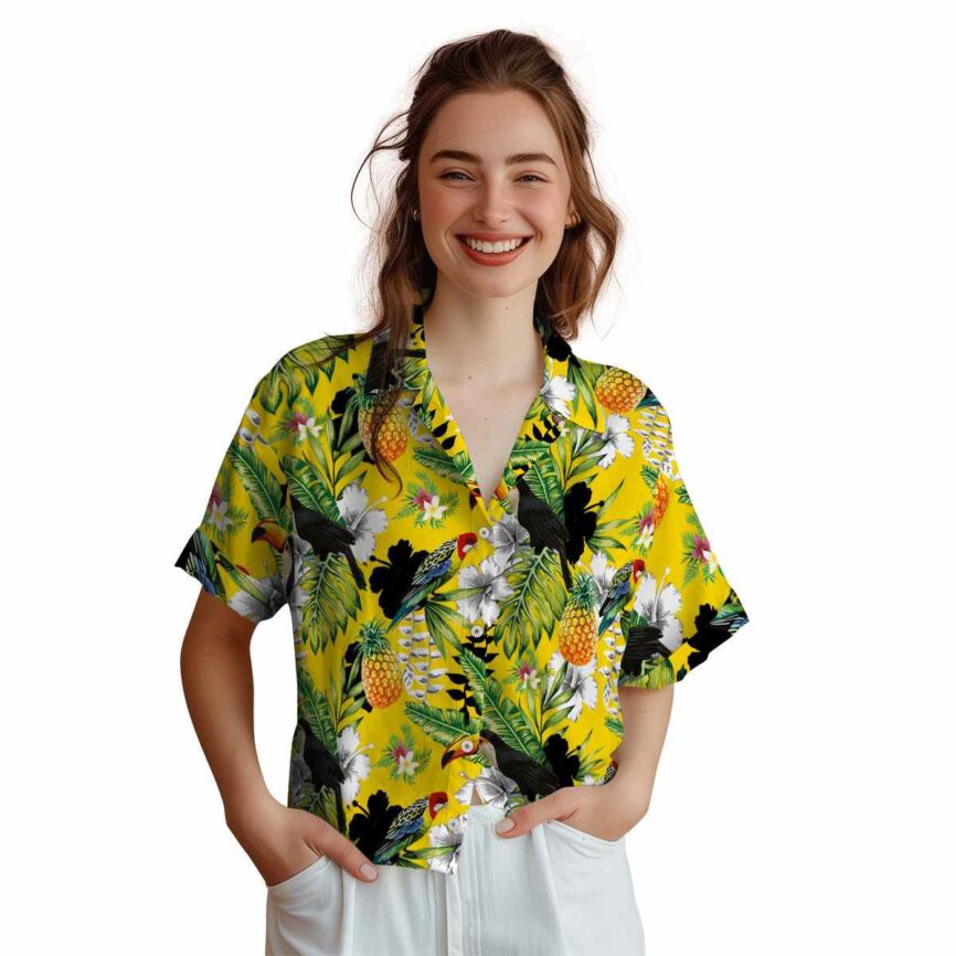 Personalized Floral Toucan Bird Hawaiian Shirt Top rated