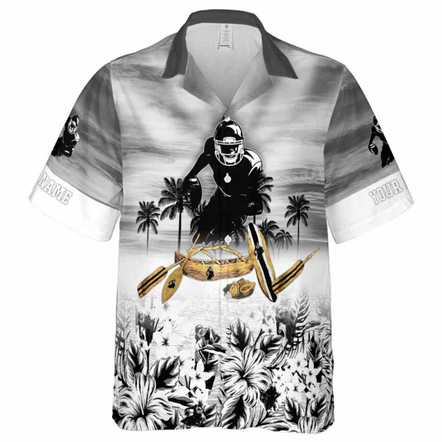 Personalized Football Sunset Beach Canoe Hawaiian Shirt Fashion forward