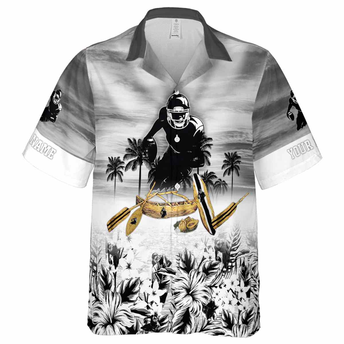 Personalized Football Sunset Beach Canoe Hawaiian Shirt Fashion forward Personalized Football Sunset Beach Canoe Hawaiian Shirt Fashion forward