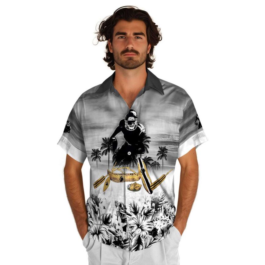 Personalized Football Sunset Beach Canoe Hawaiian Shirt New Arrival