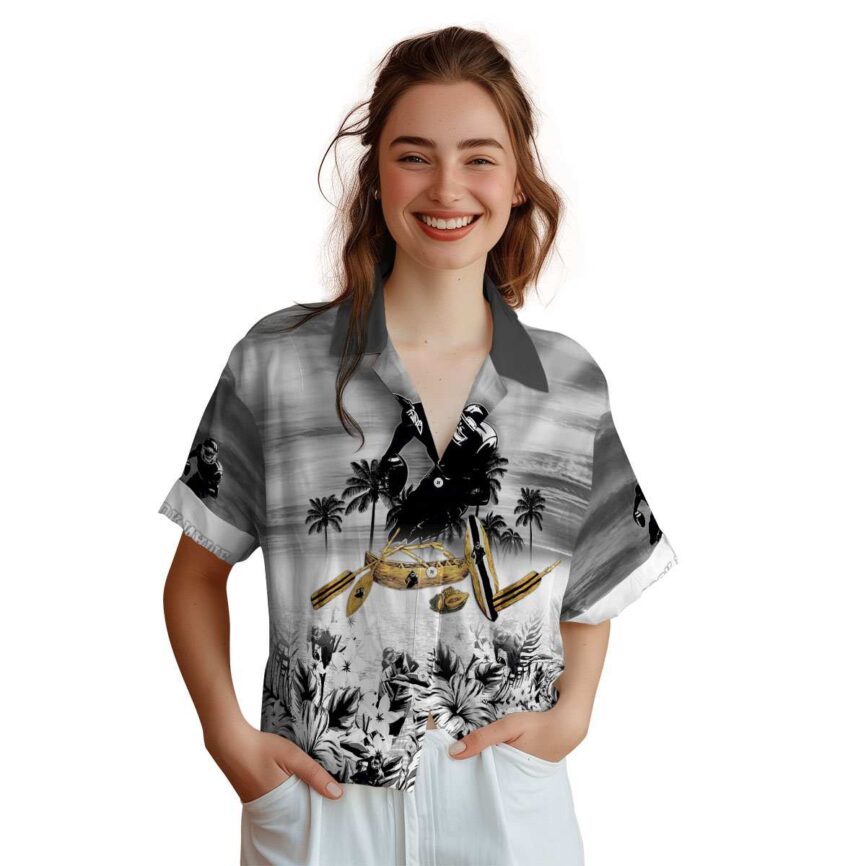 Personalized Football Sunset Beach Canoe Hawaiian Shirt Top rated