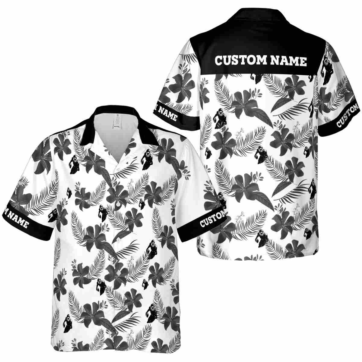Personalized Football Tropical Flower Hawaiian Shirt Premium grade Personalized Football Tropical Flower Hawaiian Shirt Premium grade