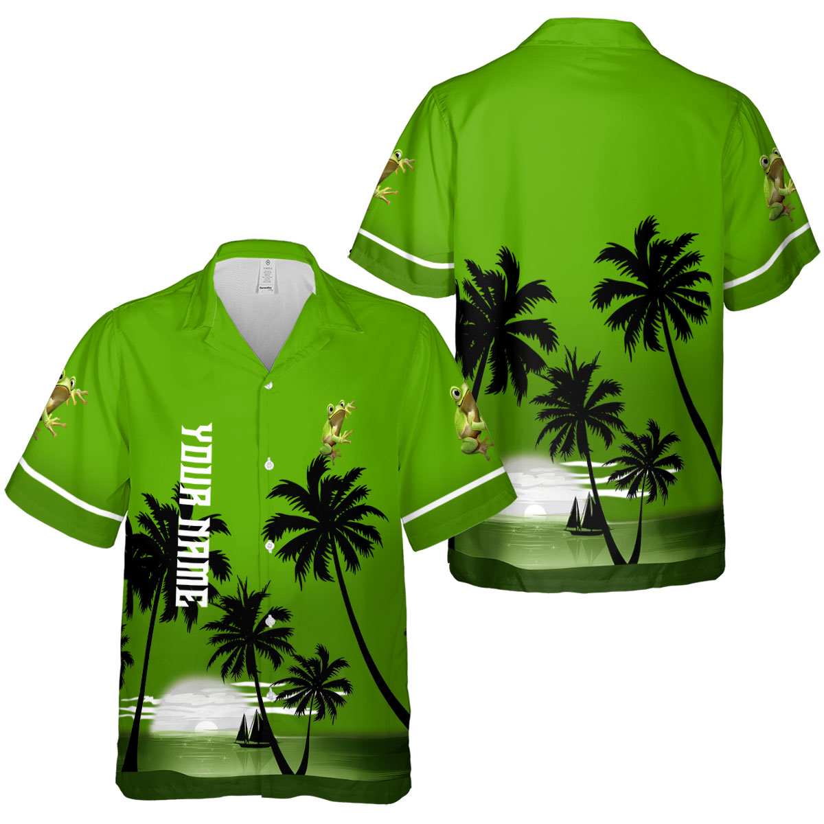 Personalized Frog Ocean Sunset Hawaiian Shirt Premium grade Personalized Frog Ocean Sunset Hawaiian Shirt Premium grade