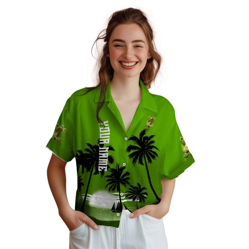 Personalized Frog Ocean Sunset Hawaiian Shirt Top rated