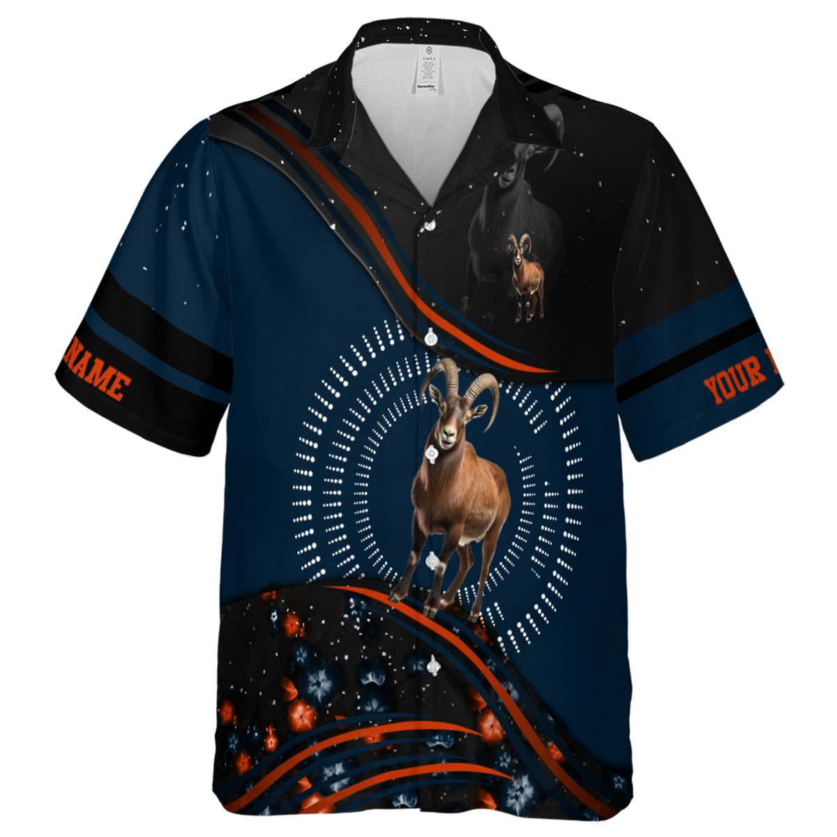 Personalized Goat Dynamic Swirl Hawaiian Shirt Fashion forward Personalized Goat Dynamic Swirl Hawaiian Shirt Fashion forward