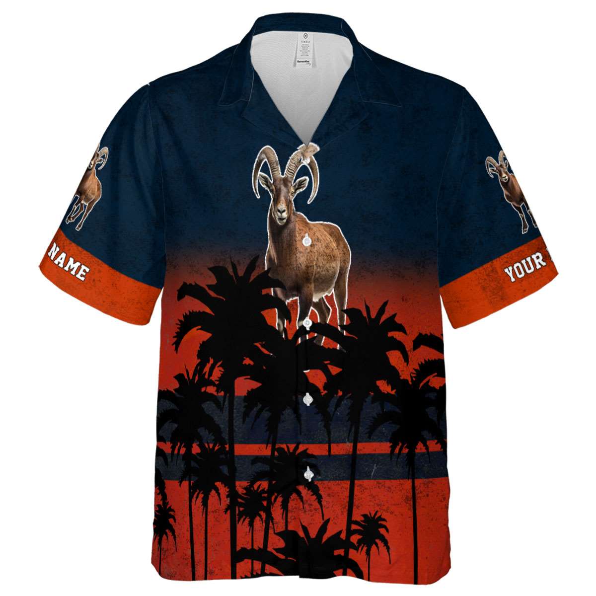 Personalized Goat Sunset Gradient Hawaiian Shirt Fashion forward Personalized Goat Sunset Gradient Hawaiian Shirt Fashion forward