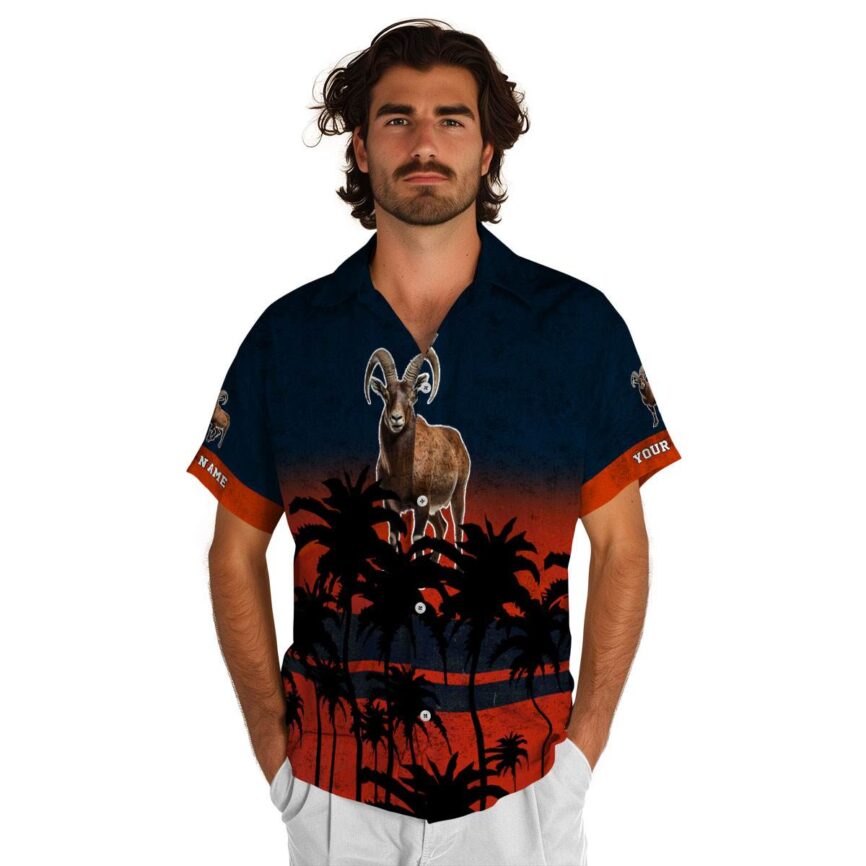 Personalized Goat Sunset Gradient Hawaiian Shirt New Arrival