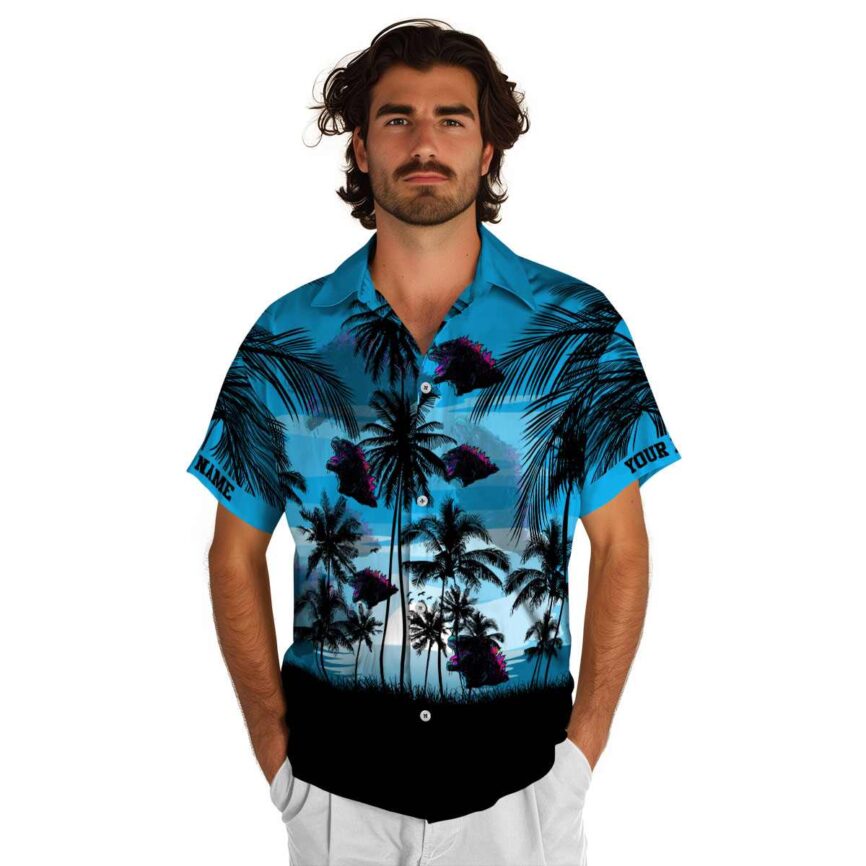 Personalized Godzilla Island Scenery Hawaiian Shirt New Arrival