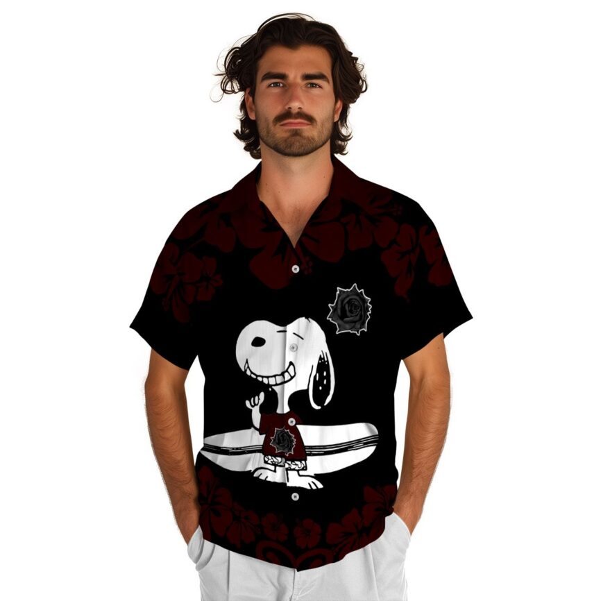 Personalized Goth Surfing Snoopy Hawaiian Shirt New Arrival