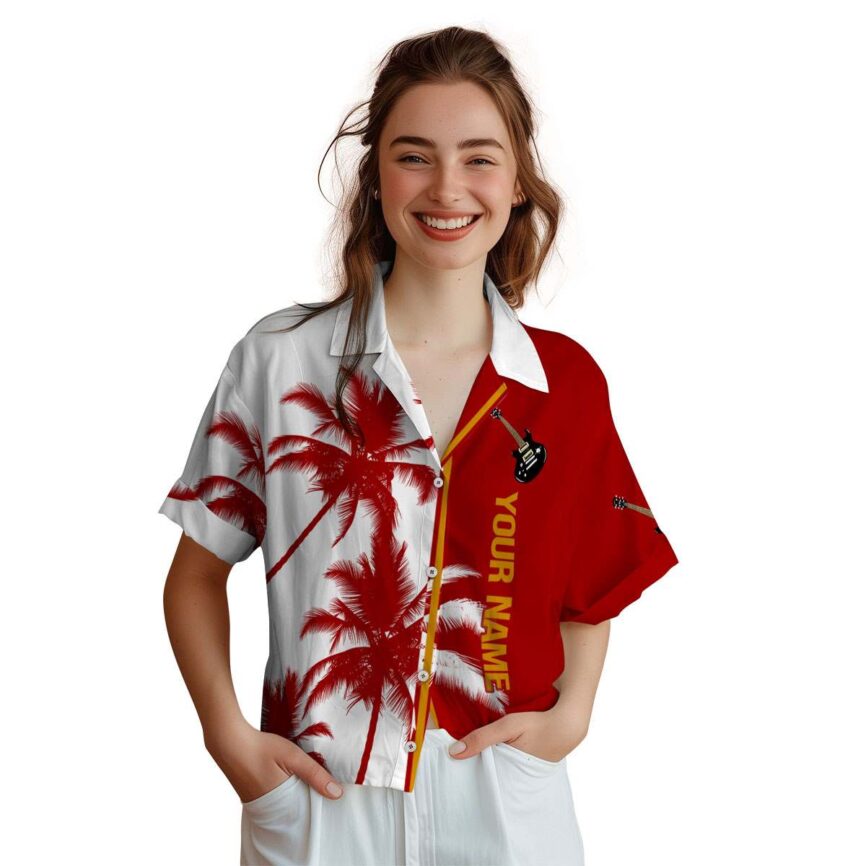Personalized Guitar Beach Vibes Hawaiian Shirt Trendy