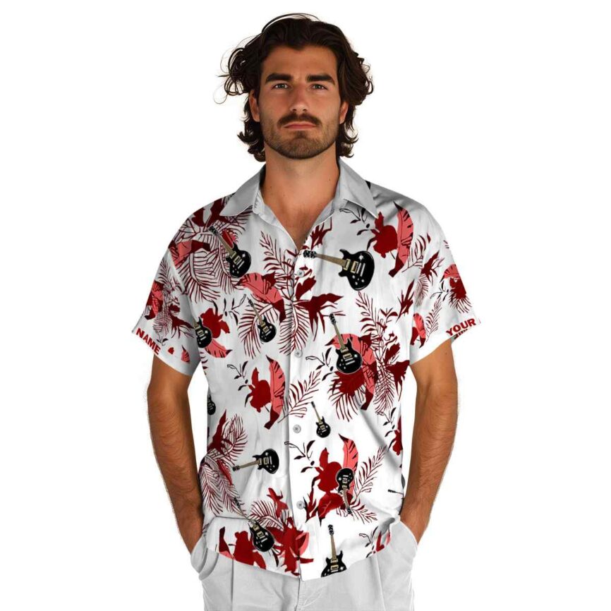 Personalized Guitar Leafy Accents Hawaiian Shirt New Arrival