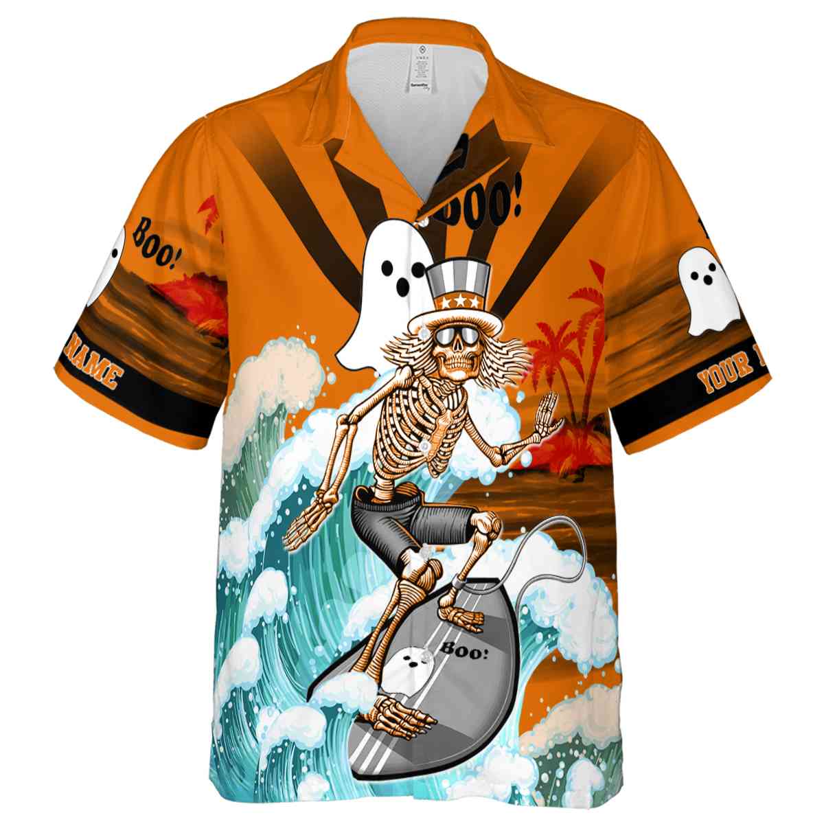 Personalized Halloween Grateful Dead Motif Hawaiian Shirt Fashion forward Personalized Halloween Grateful Dead Motif Hawaiian Shirt Fashion forward