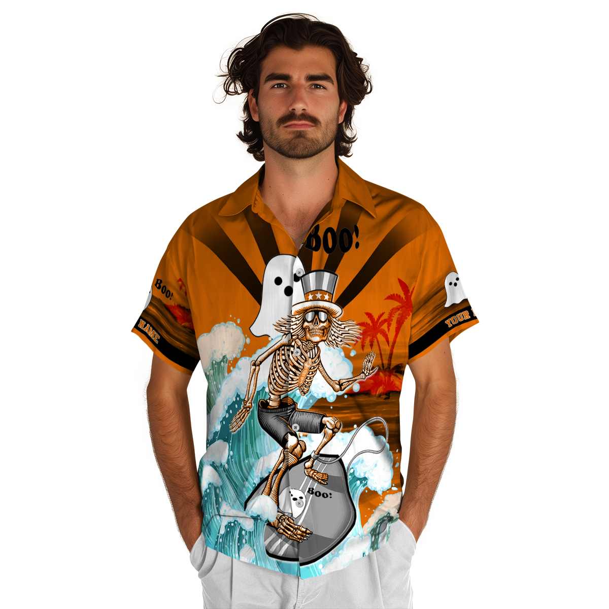 Personalized Halloween Grateful Dead Motif Hawaiian Shirt New Arrival Personalized Halloween Grateful Dead Motif Hawaiian Shirt New Arrival