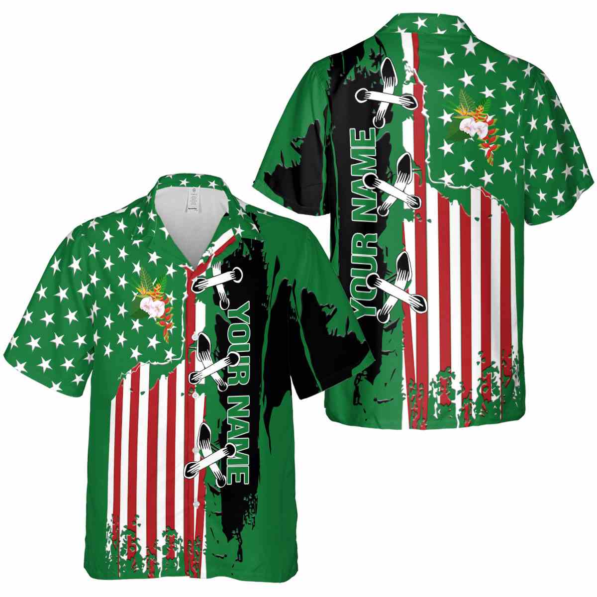 Personalized Hawaiian Flower Shirt Flag Stitches Hawaiian Shirt Premium grade Personalized Hawaiian Flower Shirt Flag Stitches Hawaiian Shirt Premium grade