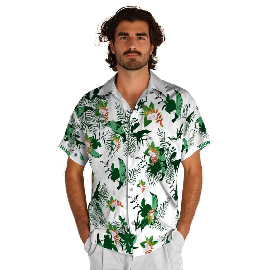 Personalized Hawaiian Flower Shirt Leafy Accents Hawaiian Shirt New Arrival