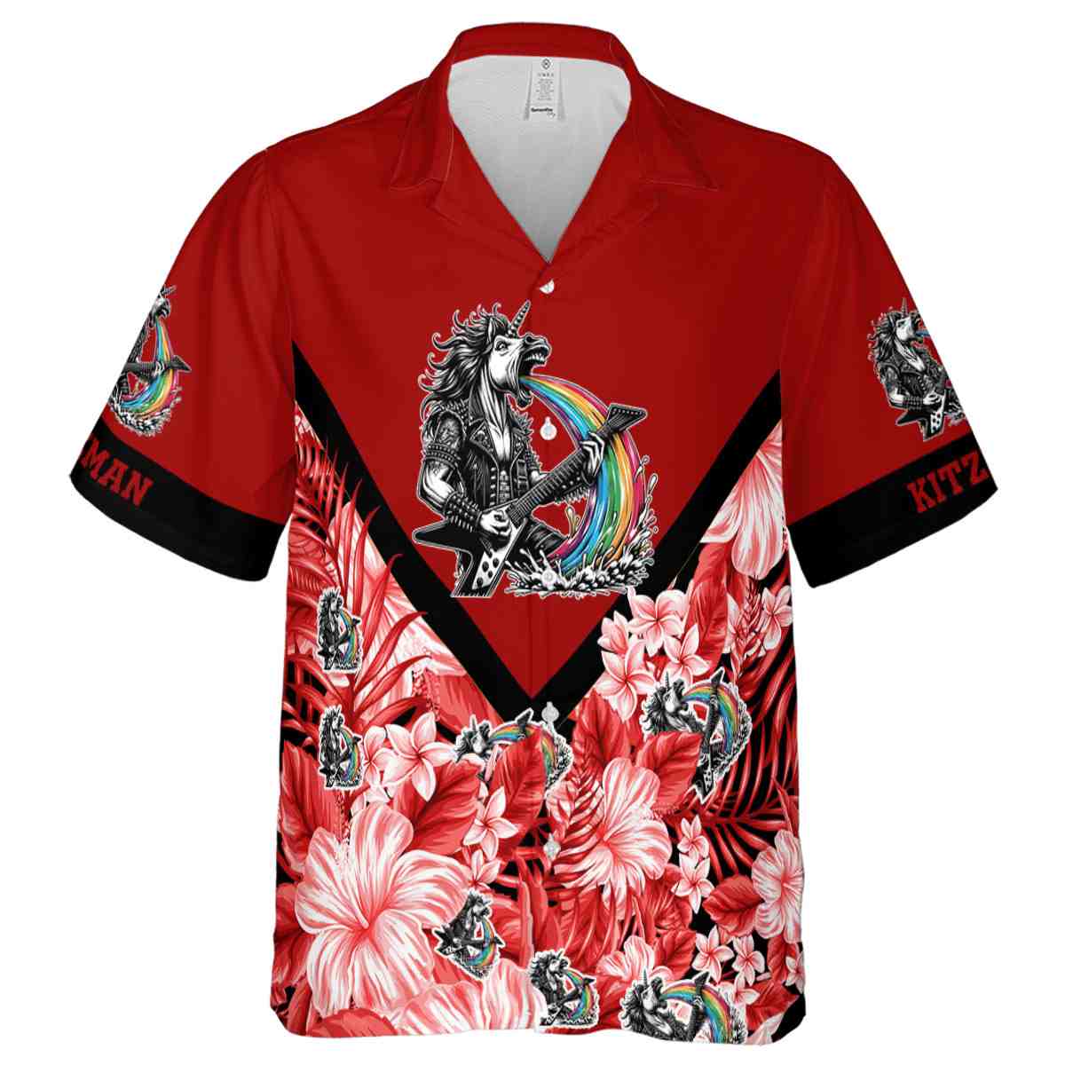 Personalized Heavy Metal Bold Floral Number Hawaiian Shirt Fashion forward Personalized Heavy Metal Bold Floral Number Hawaiian Shirt Fashion forward