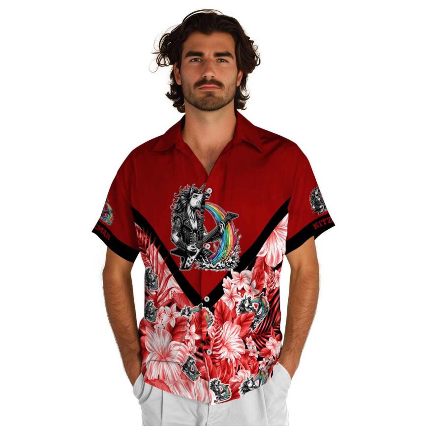 Personalized Heavy Metal Bold Floral Number Hawaiian Shirt New Arrival
