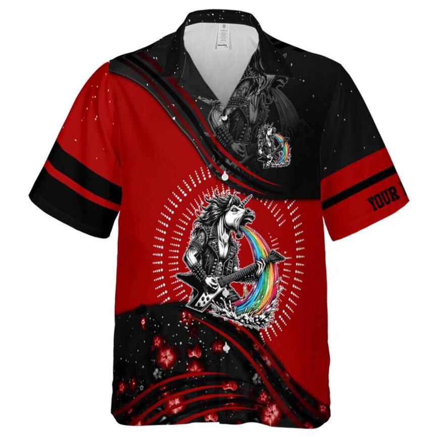 Personalized Heavy Metal Dynamic Swirl Hawaiian Shirt Fashion forward