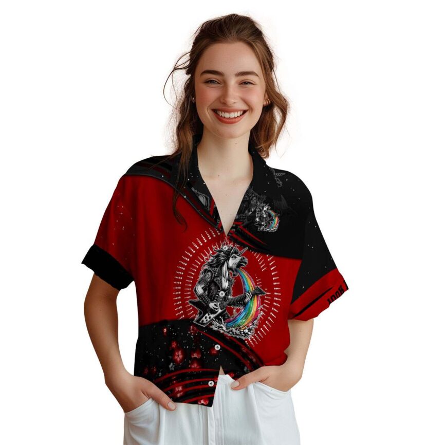 Personalized Heavy Metal Dynamic Swirl Hawaiian Shirt Top rated