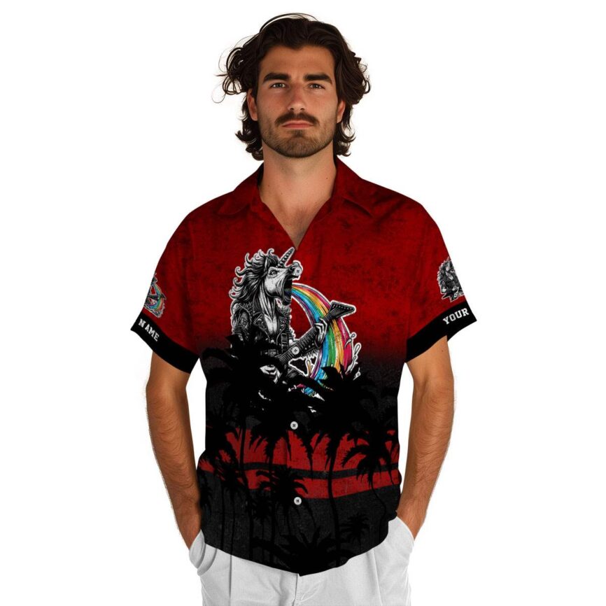 Personalized Heavy Metal Sunset Gradient Hawaiian Shirt New Arrival