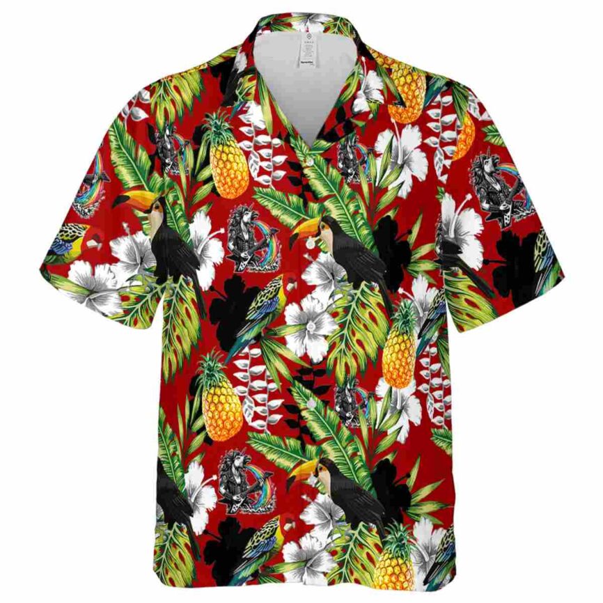 Personalized Heavy Metal Toucan Bird Hawaiian Shirt Fashion forward