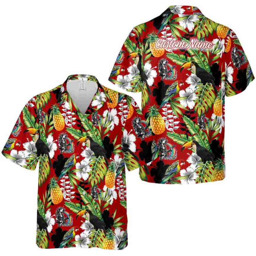 Personalized Heavy Metal Toucan Bird Hawaiian Shirt Premium grade