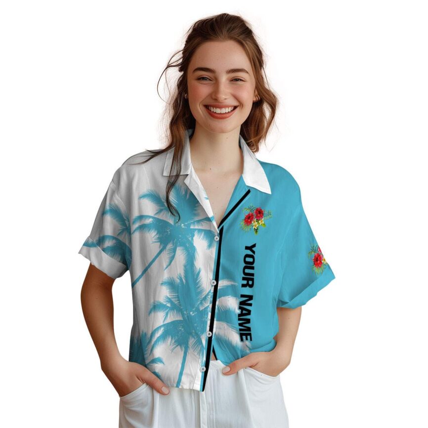 Personalized Hibiscus Beach Vibes Hawaiian Shirt Trendy