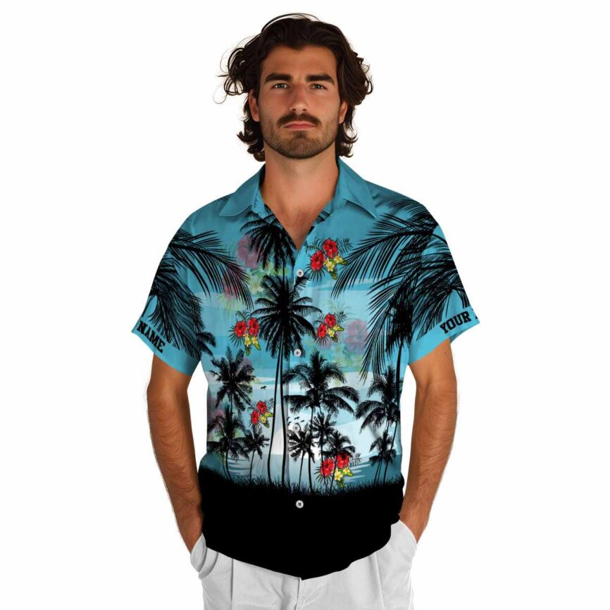 Personalized Hibiscus Island Scenery Hawaiian Shirt New Arrival