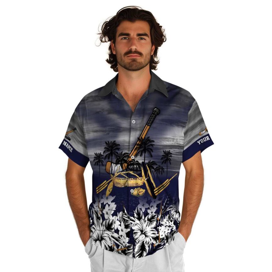 Personalized Hockey Sunset Beach Canoe Hawaiian Shirt New Arrival