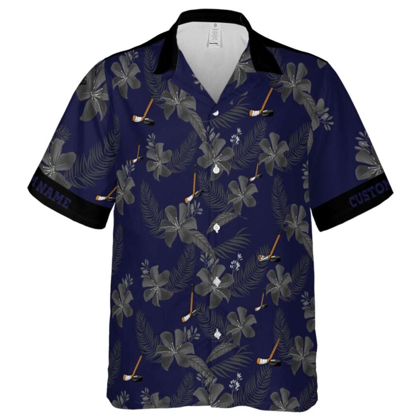 Personalized Hockey Tropical Flower Hawaiian Shirt Fashion forward