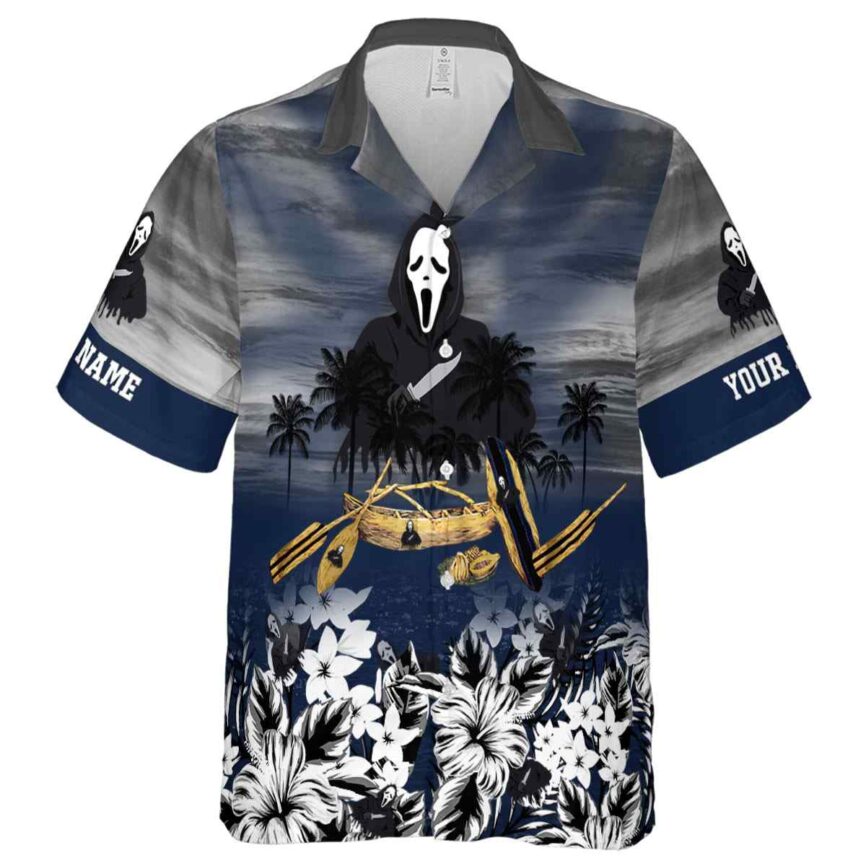 Personalized Horror Sunset Beach Canoe Hawaiian Shirt Fashion forward
