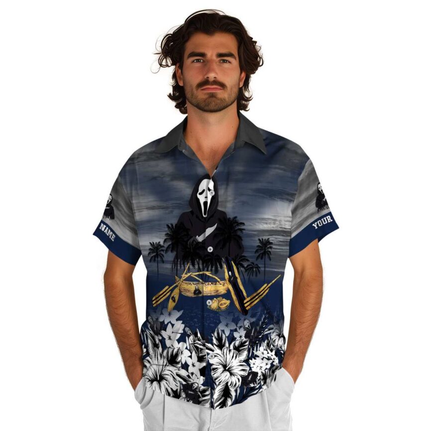 Personalized Horror Sunset Beach Canoe Hawaiian Shirt New Arrival