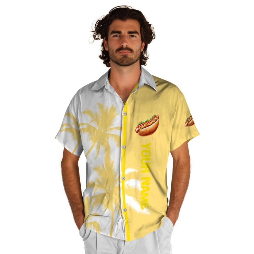 Personalized Hot Dog Beach Vibes Hawaiian Shirt High quality