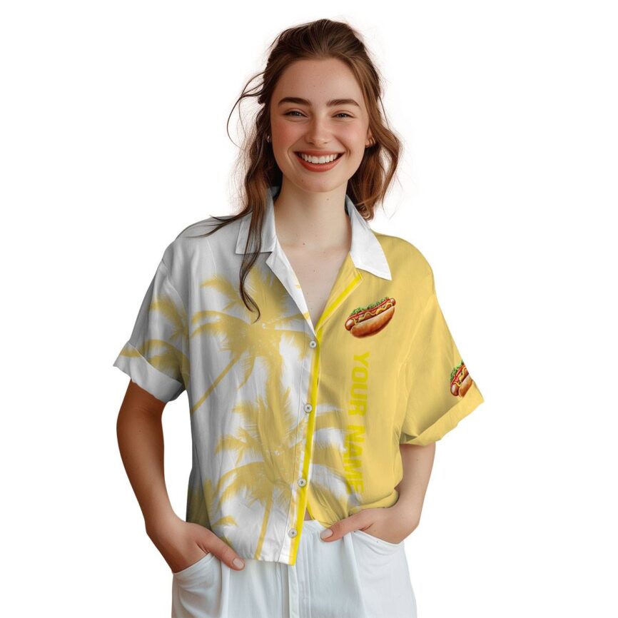Personalized Hot Dog Beach Vibes Hawaiian Shirt Trendy