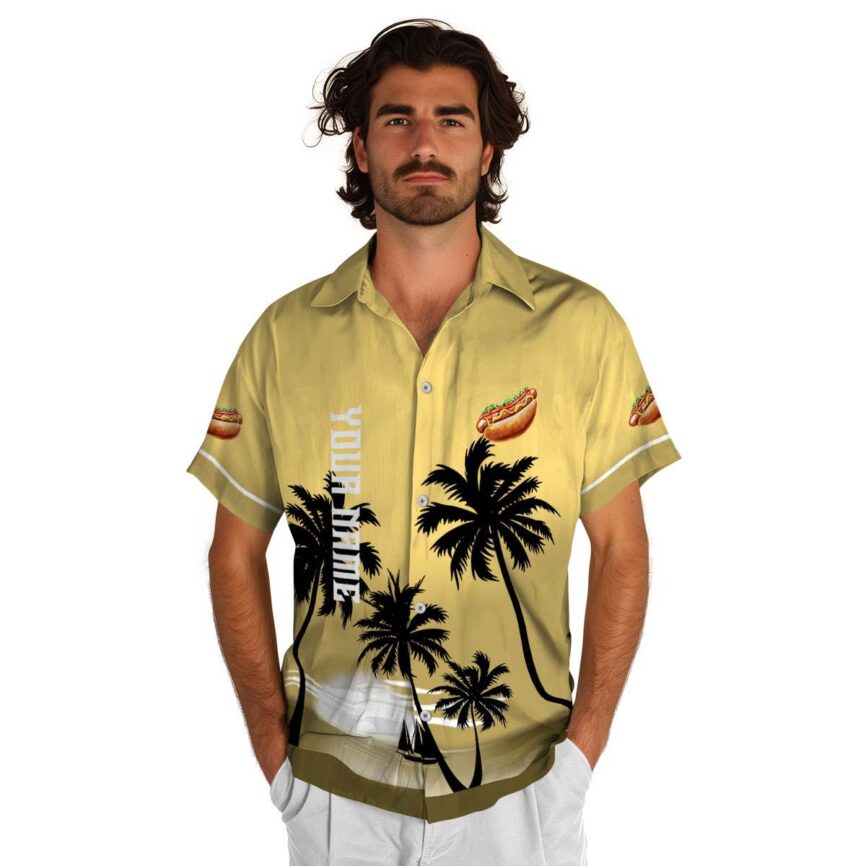 Personalized Hot Dog Ocean Sunset Hawaiian Shirt New Arrival