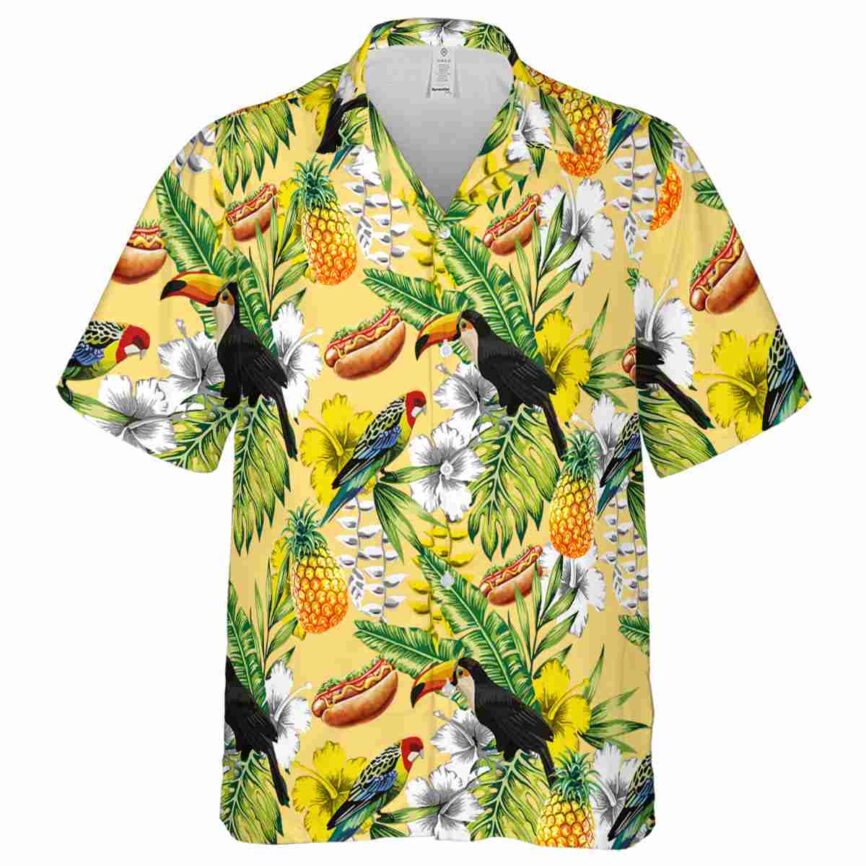 Personalized Hot Dog Toucan Bird Hawaiian Shirt Fashion forward
