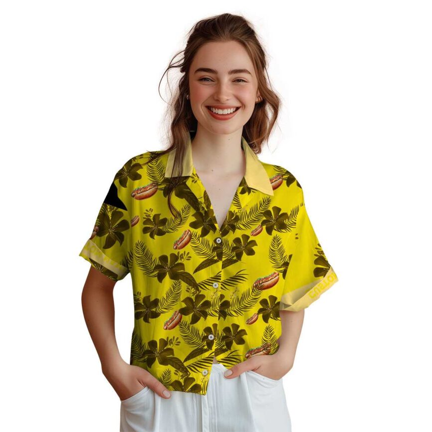 Personalized Hot Dog Tropical Flower Hawaiian Shirt Top rated