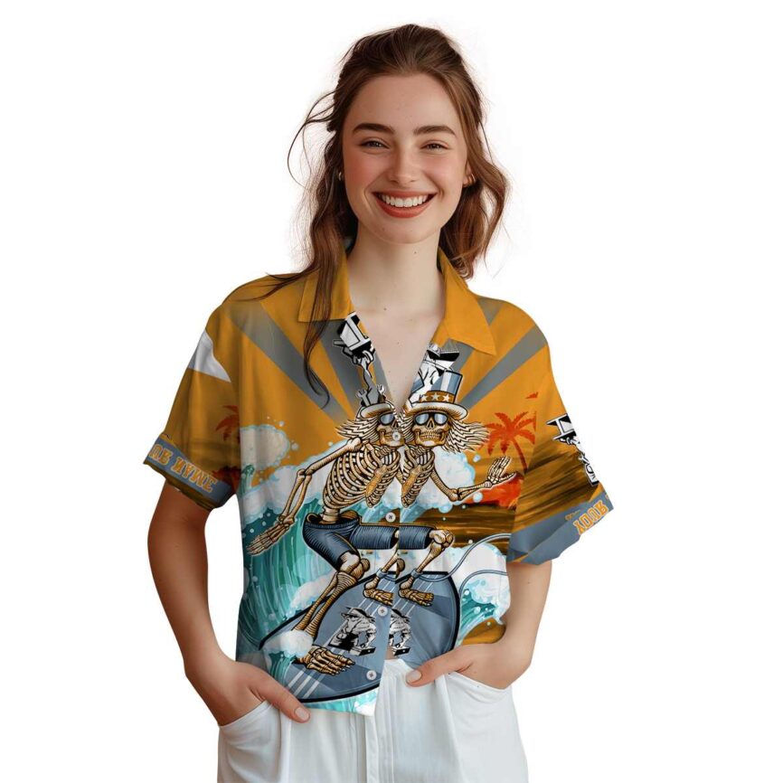 Personalized Ironworker Grateful Dead Motif Hawaiian Shirt Top rated