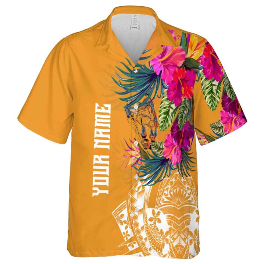 Personalized Ironworker Polynesian Flowers Hawaiian Shirt Fashion forward