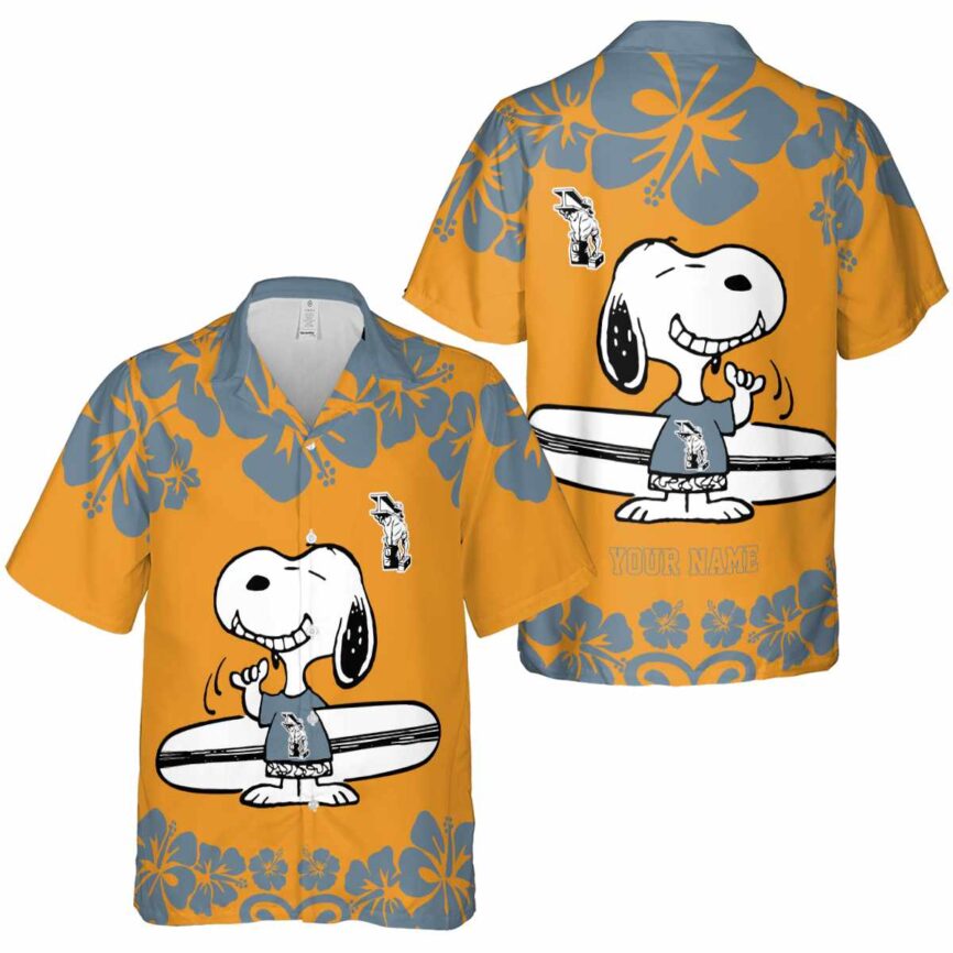 Personalized Ironworker Surfing Snoopy Hawaiian Shirt Premium grade
