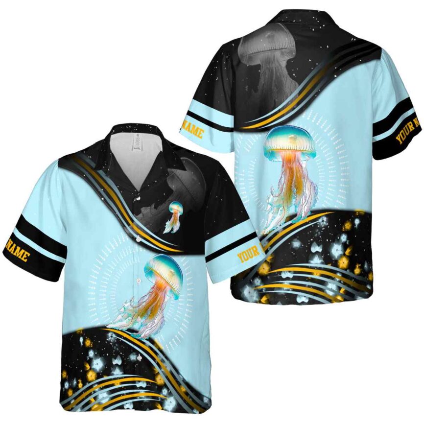 Personalized Jellyfish Dynamic Swirl Hawaiian Shirt Premium grade