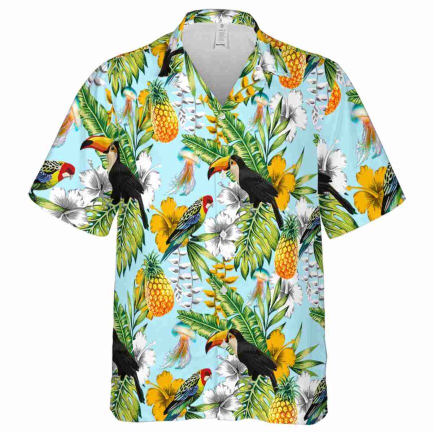 Personalized Jellyfish Toucan Bird Hawaiian Shirt Fashion forward