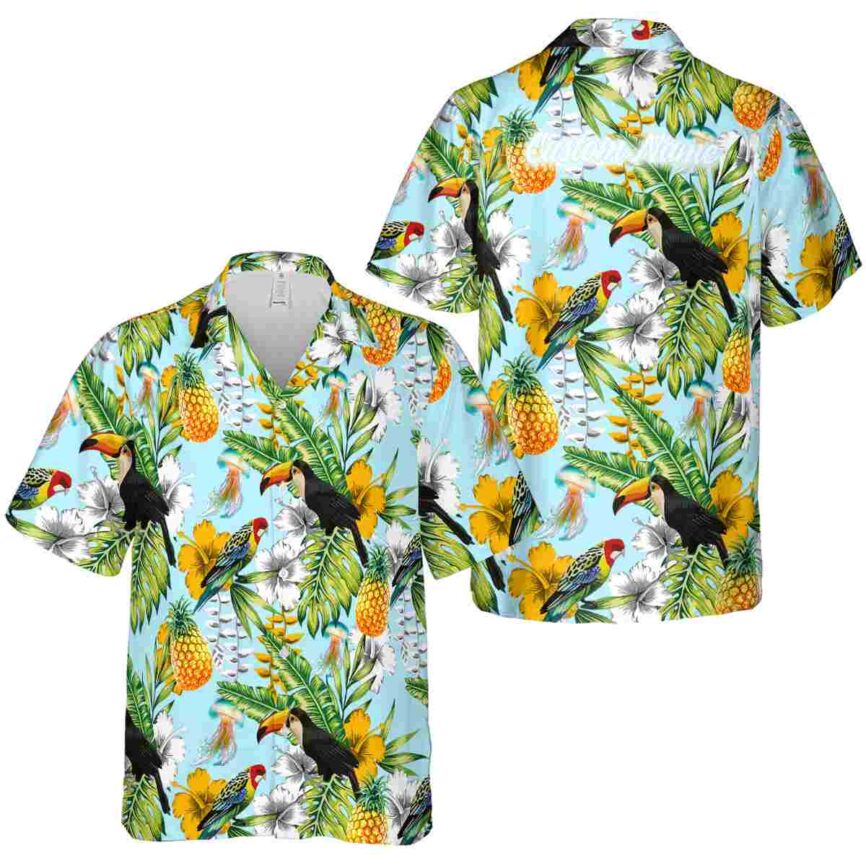 Personalized Jellyfish Toucan Bird Hawaiian Shirt Premium grade