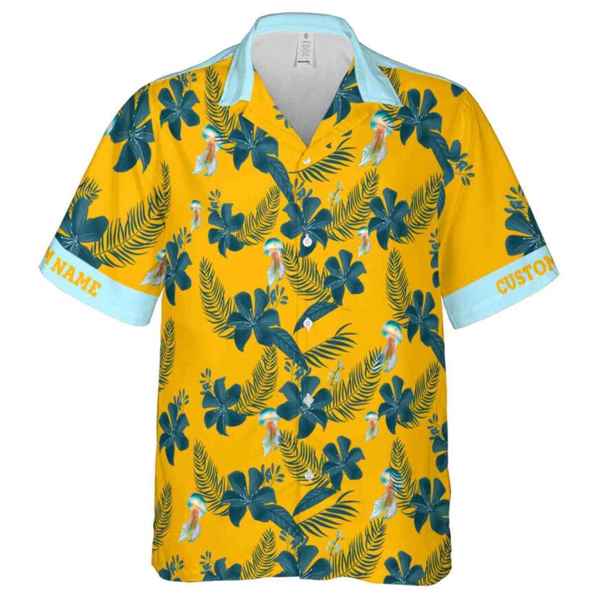 Personalized Jellyfish Tropical Flower Hawaiian Shirt Fashion forward