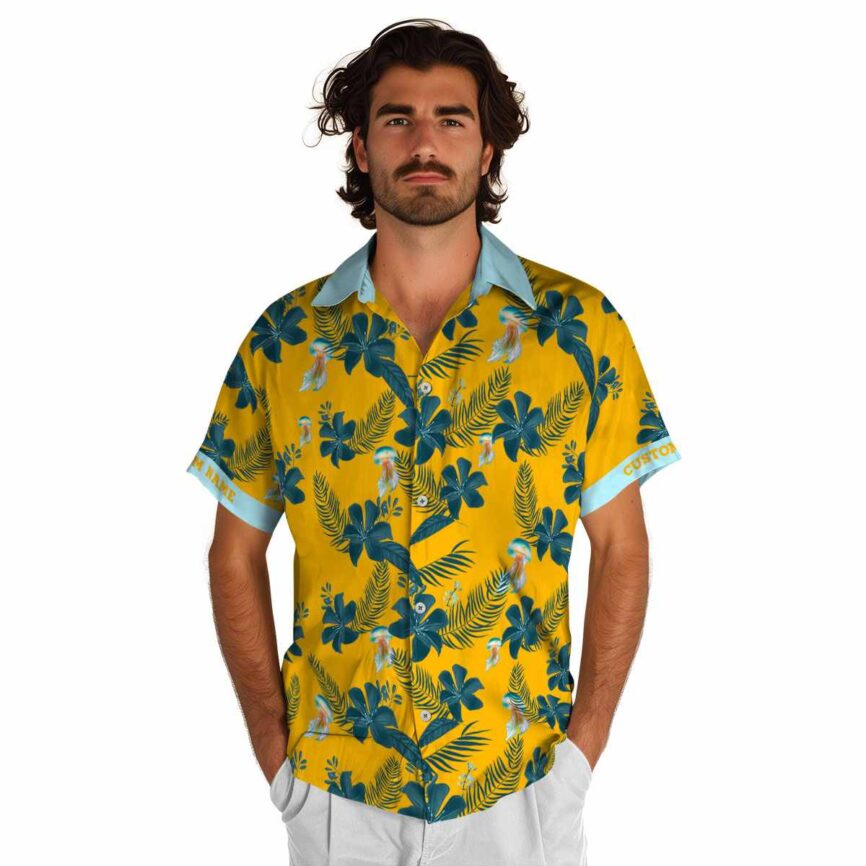 Personalized Jellyfish Tropical Flower Hawaiian Shirt New Arrival