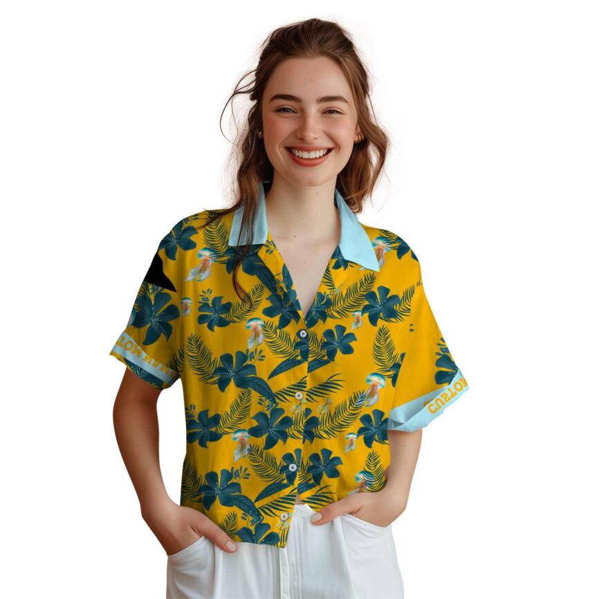 Personalized Jellyfish Tropical Flower Hawaiian Shirt Top rated