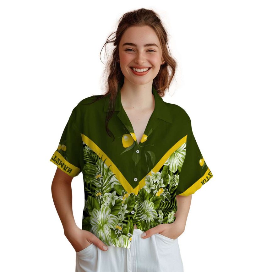 Personalized Lemon Bold Floral Number Hawaiian Shirt Top rated